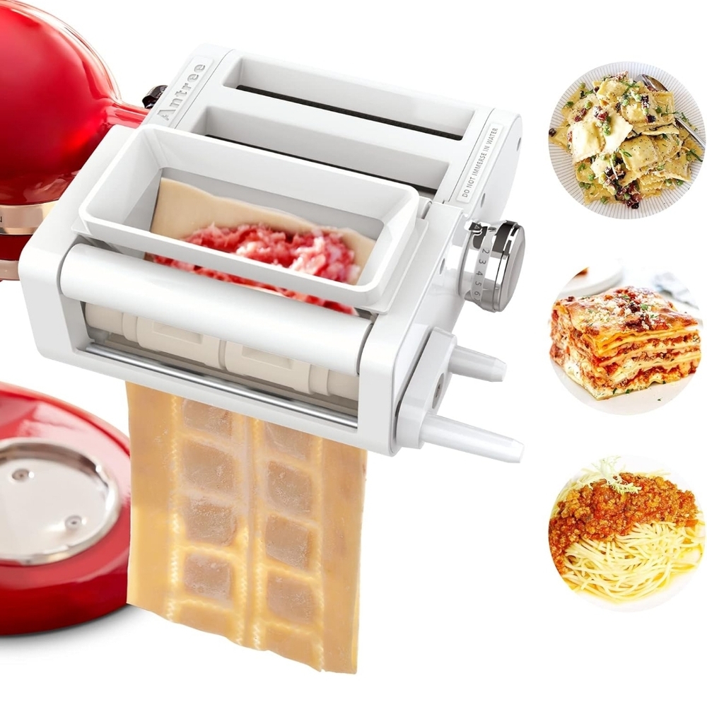 New In Box ANTREE 3-IN-1 Pasta Attachment & Ravioli Attachment Pasta Maker